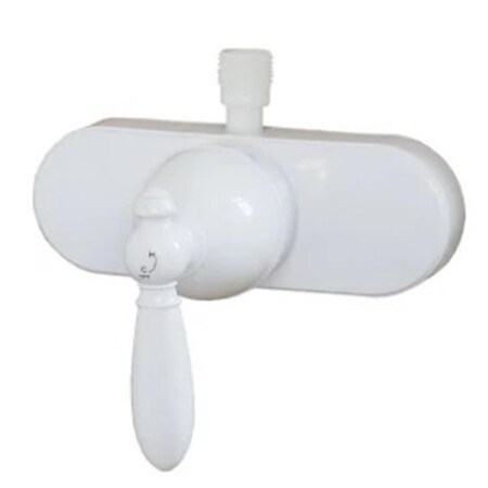 American Brass 4 in. Single Lever Shower Valve - White A7K-53VBWLVRE